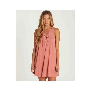 Billabong Pink Lace-Up Dress